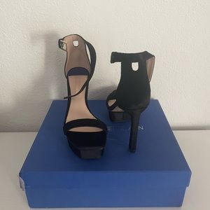 Black Stuart Weitzman Platform Heels
